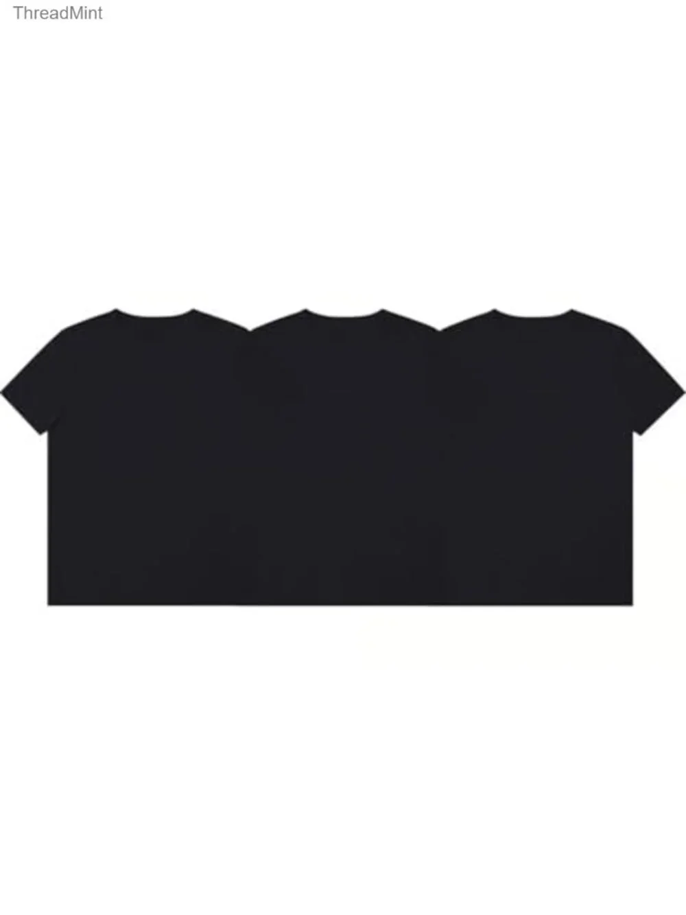 Men's 3-Pack 100% Cotton Crew Neck Short Sleeve T-Shirt Undershirts
